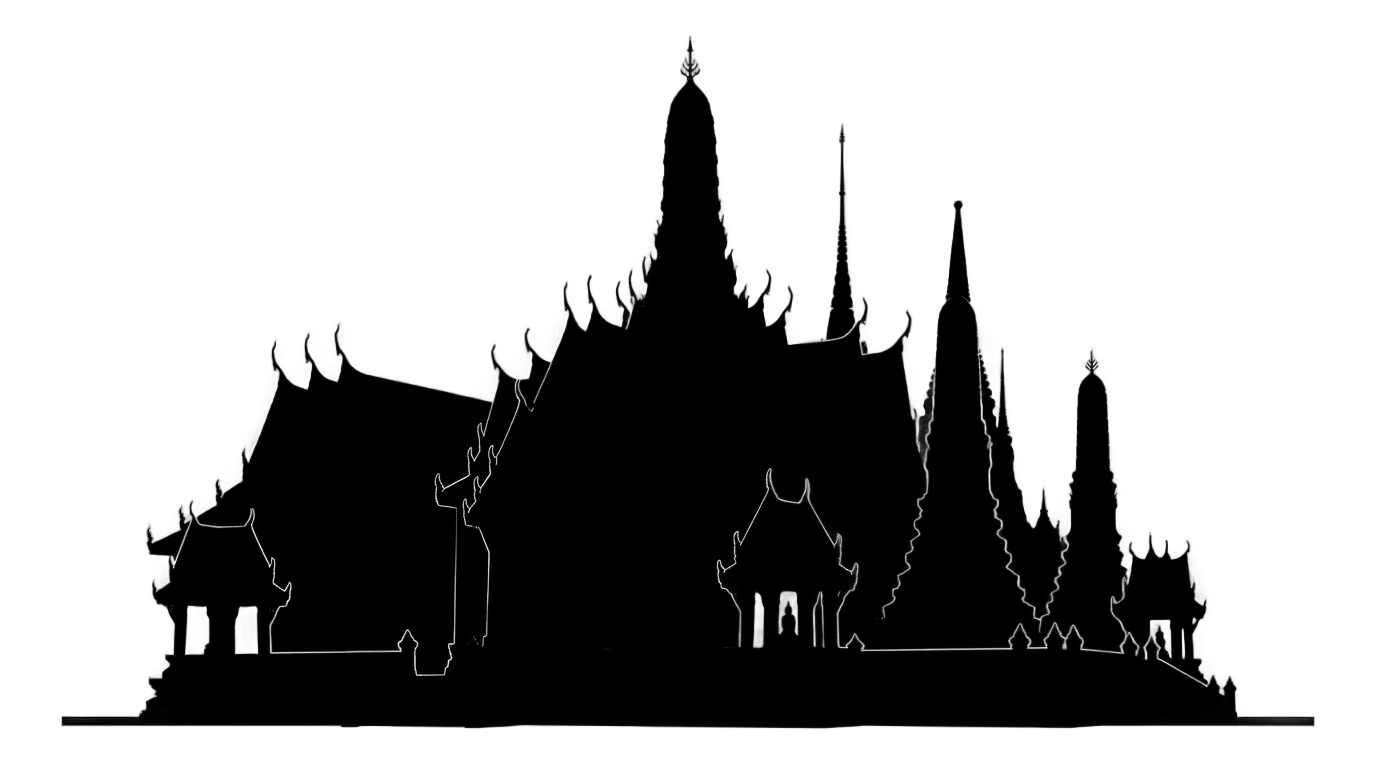 temple silhouette png PNG transparent background