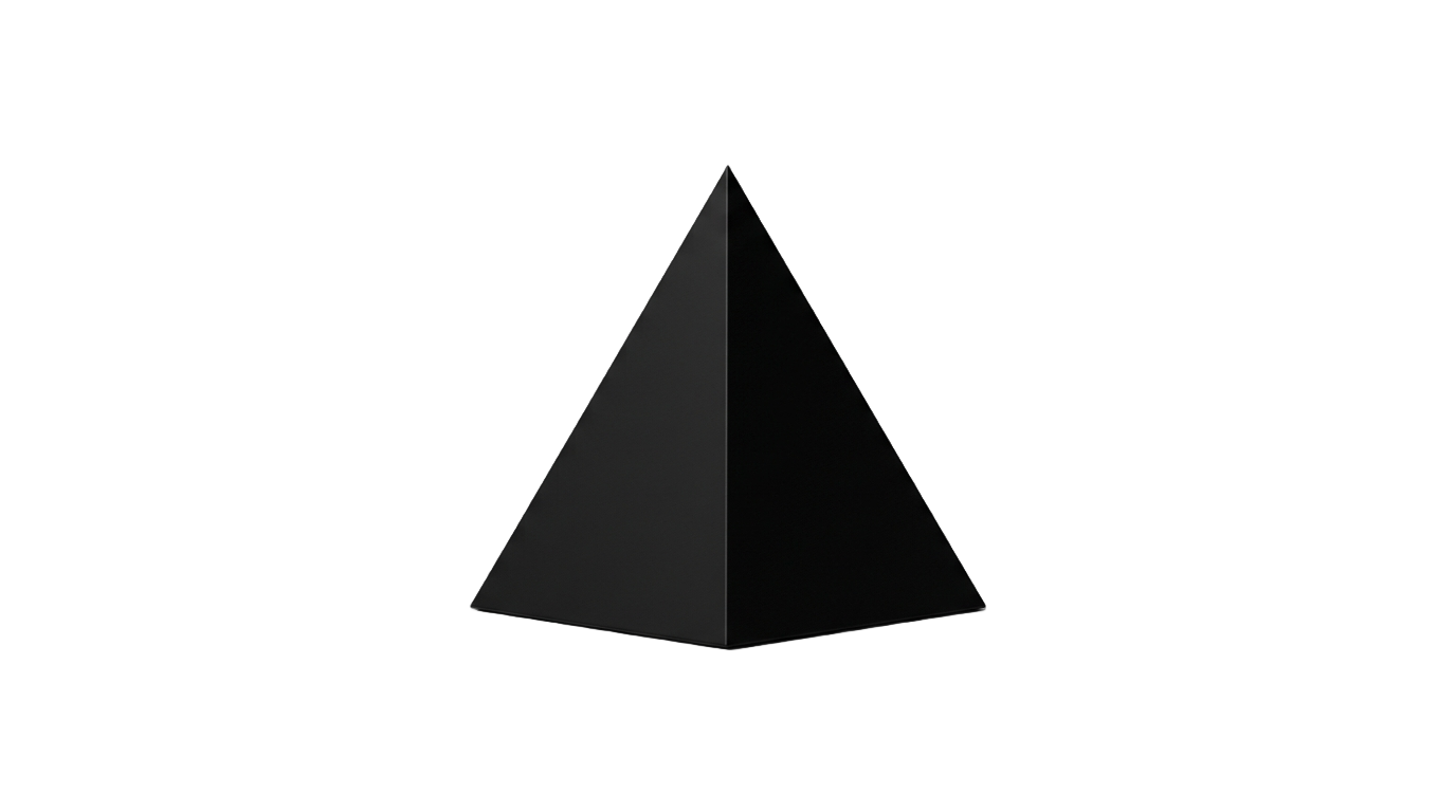 black pyramid logo png PNG transparent background