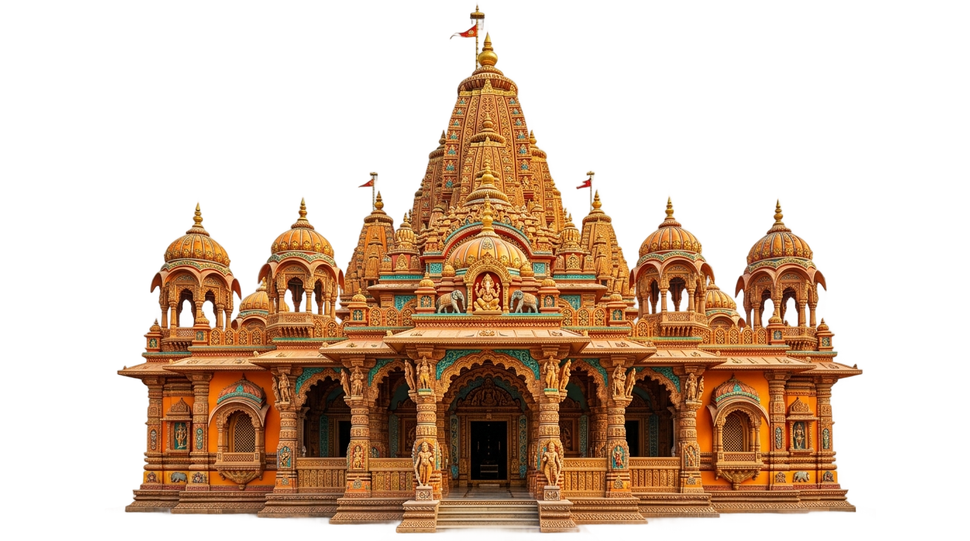 hindu temple cartoon png PNG transparent background