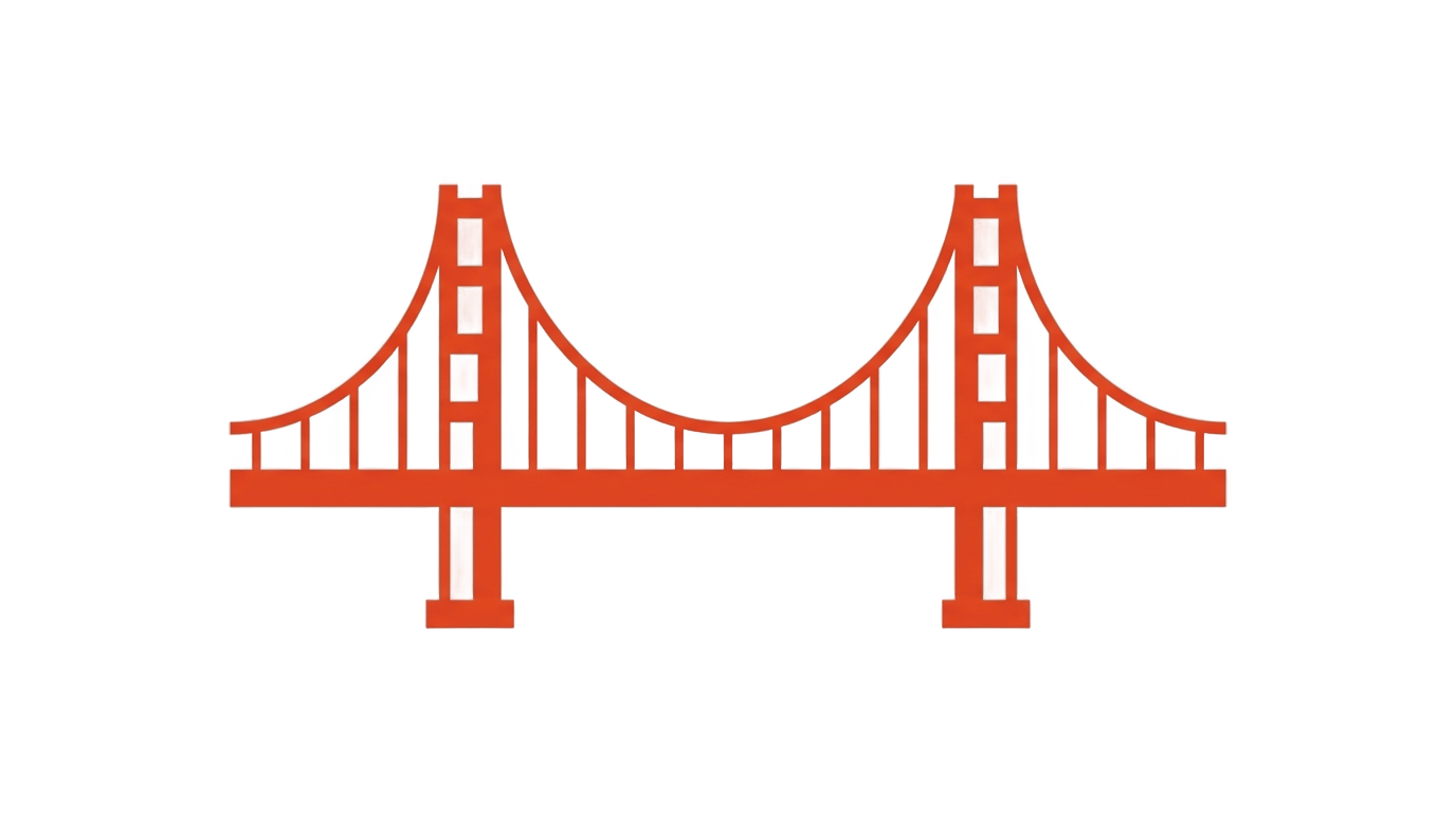 golden gate bridge icon png PNG transparent background