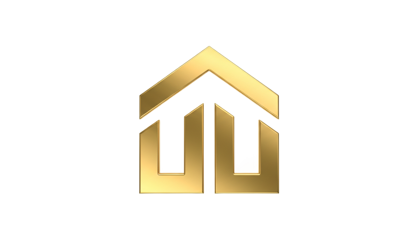 gold house logo png PNG transparent background