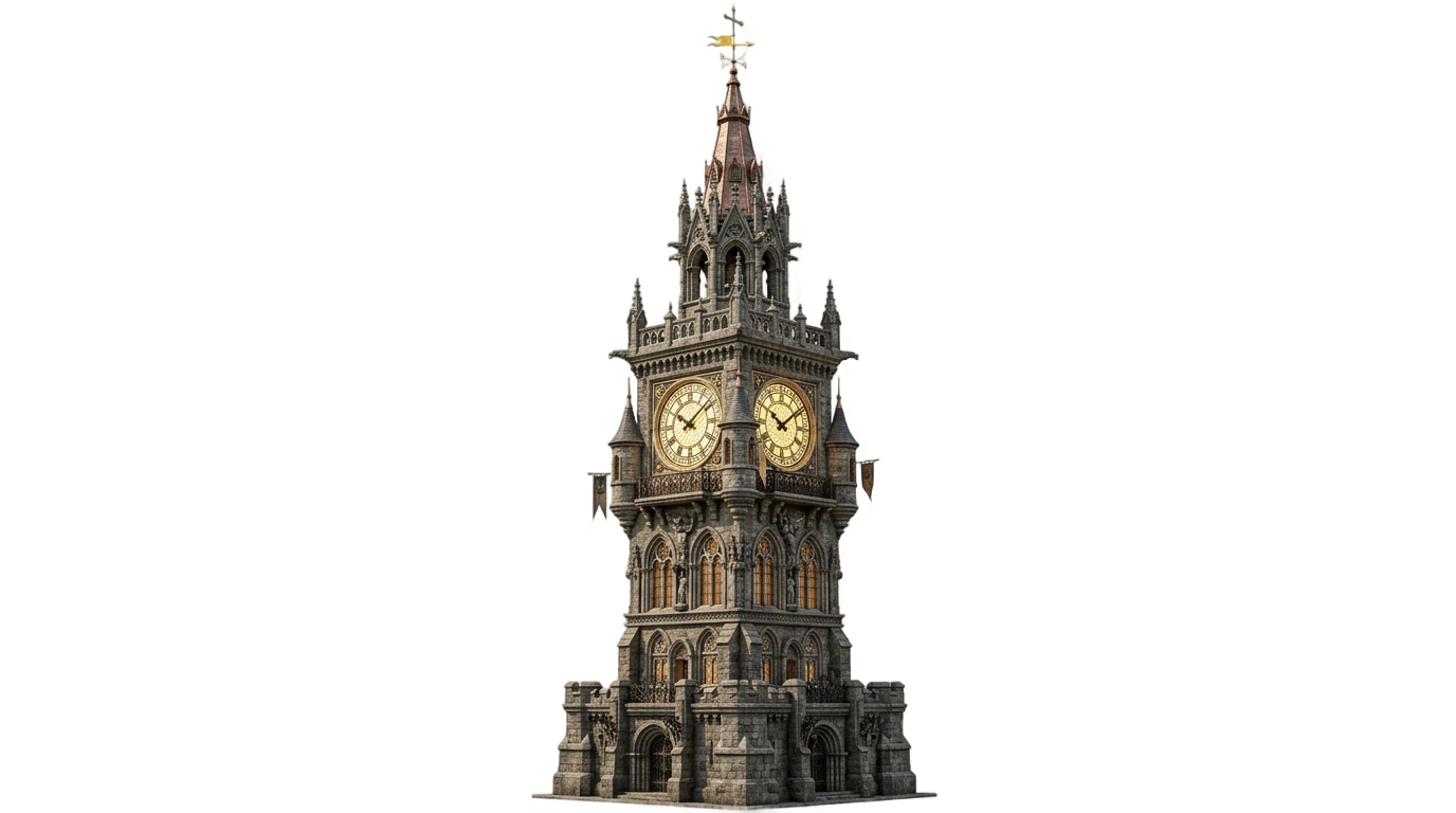 free fire clock tower png PNG transparent background