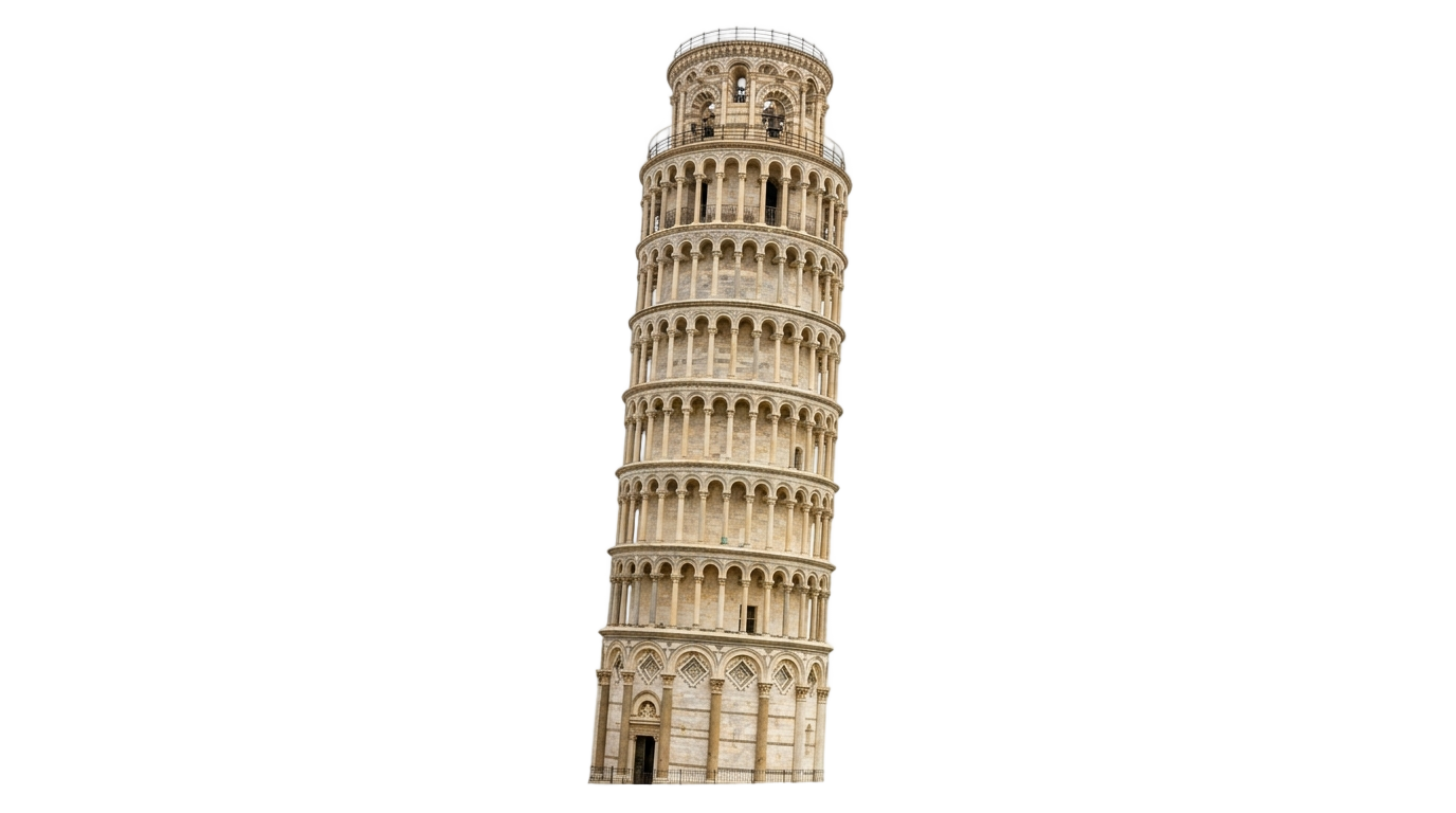 leaning tower png PNG transparent background