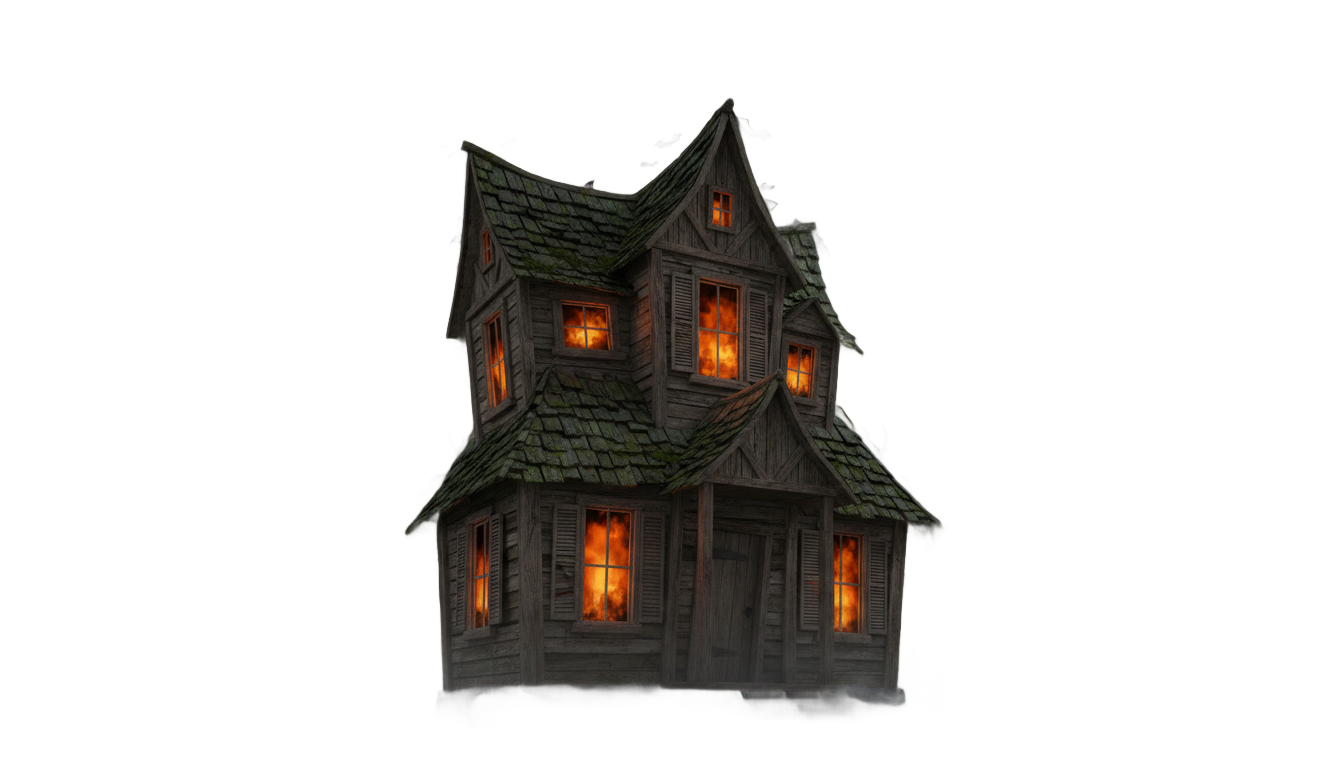 halloween house png PNG transparent background