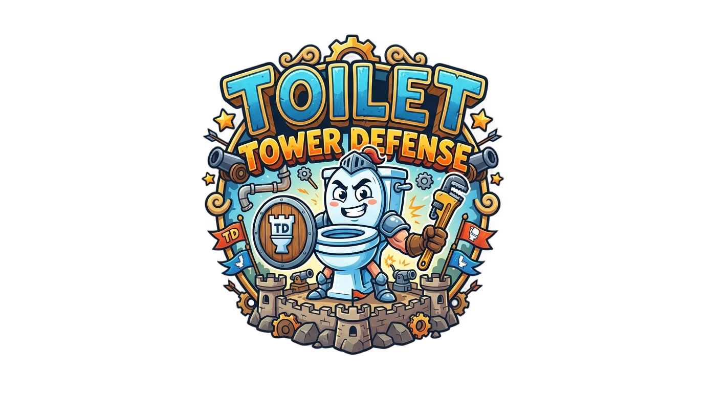 toilet tower defense logo png PNG transparent background