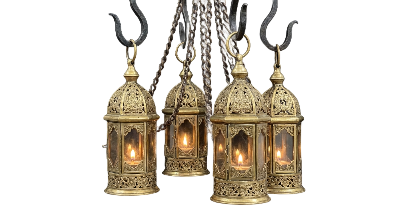 hanging temple lamps png PNG transparent background