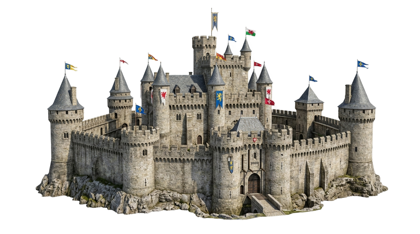 castle illustration png PNG transparent background