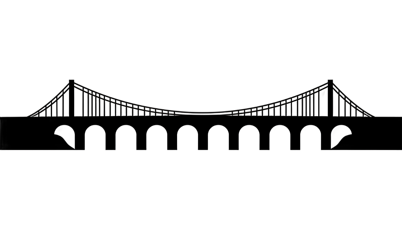 bridge silhouette png PNG transparent background