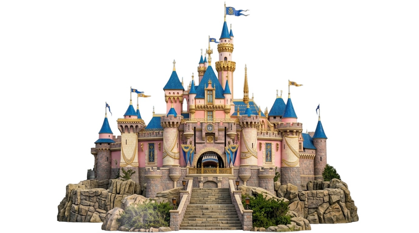 disneyland paris castle png PNG transparent background