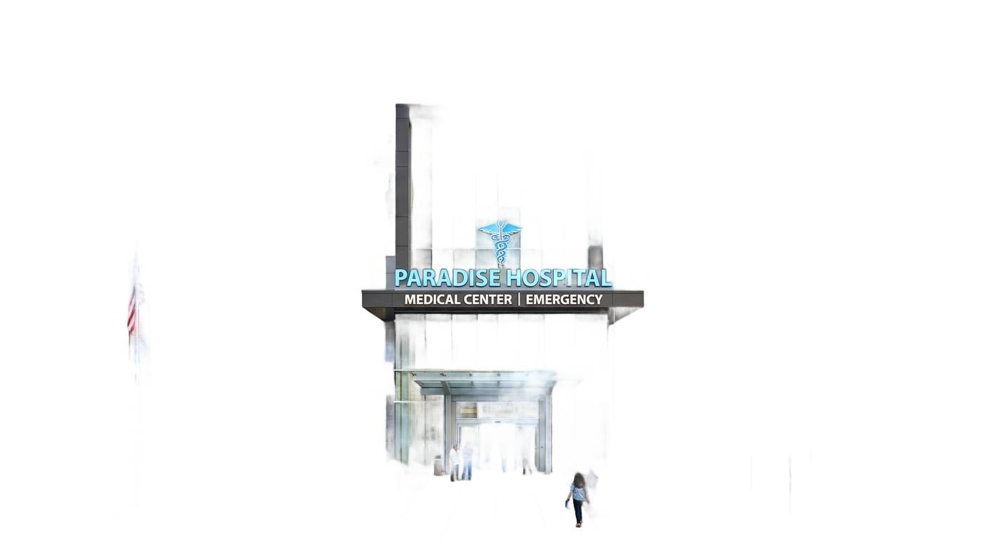paradise hospital png PNG transparent background