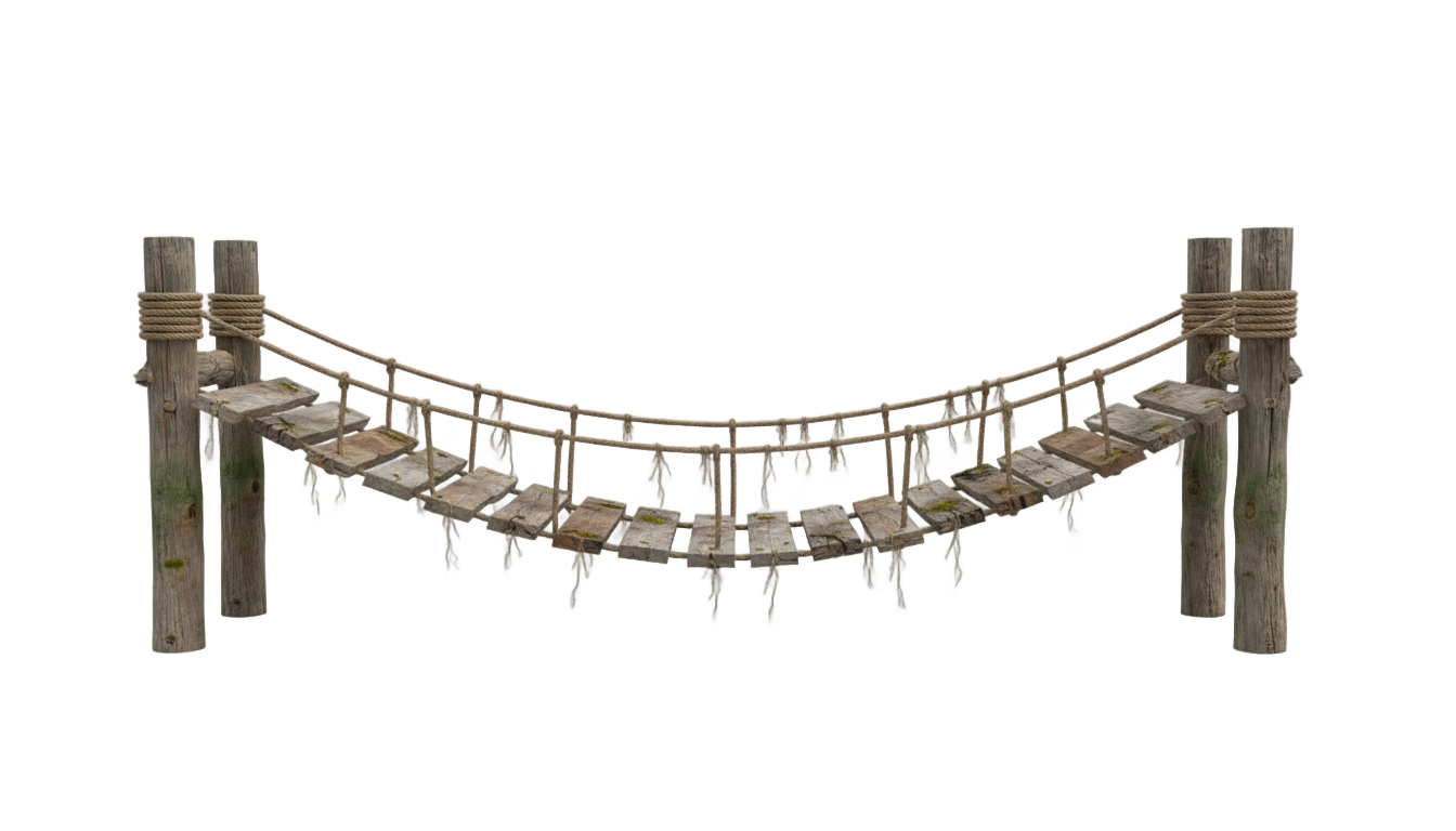 rope bridge png PNG transparent background