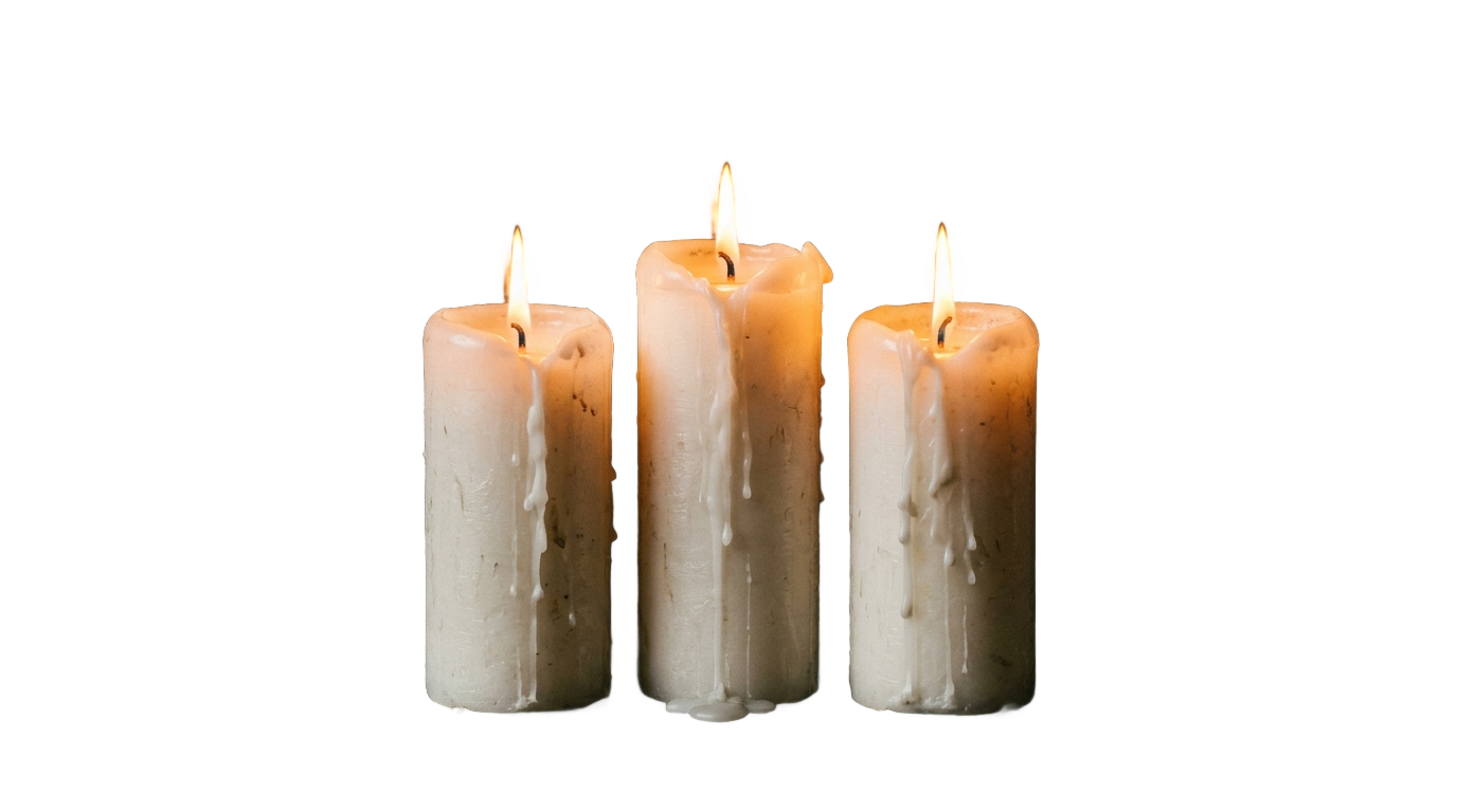 church candles png PNG transparent background