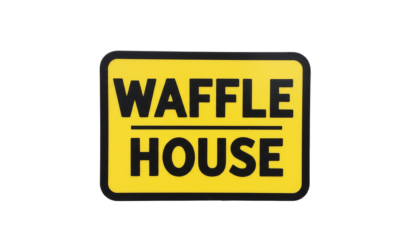 waffle house logo png PNG transparent background