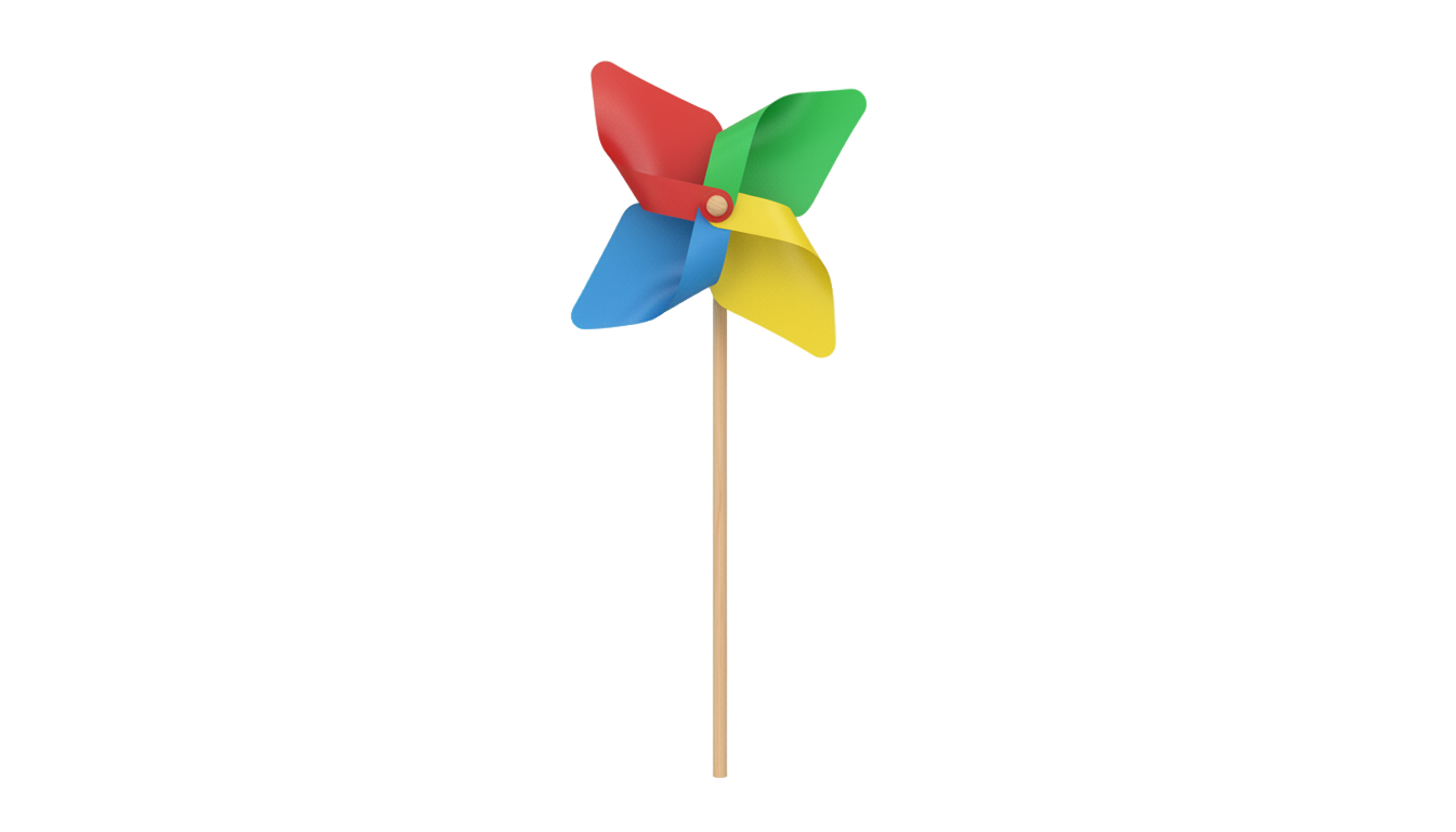 paper windmill png PNG transparent background