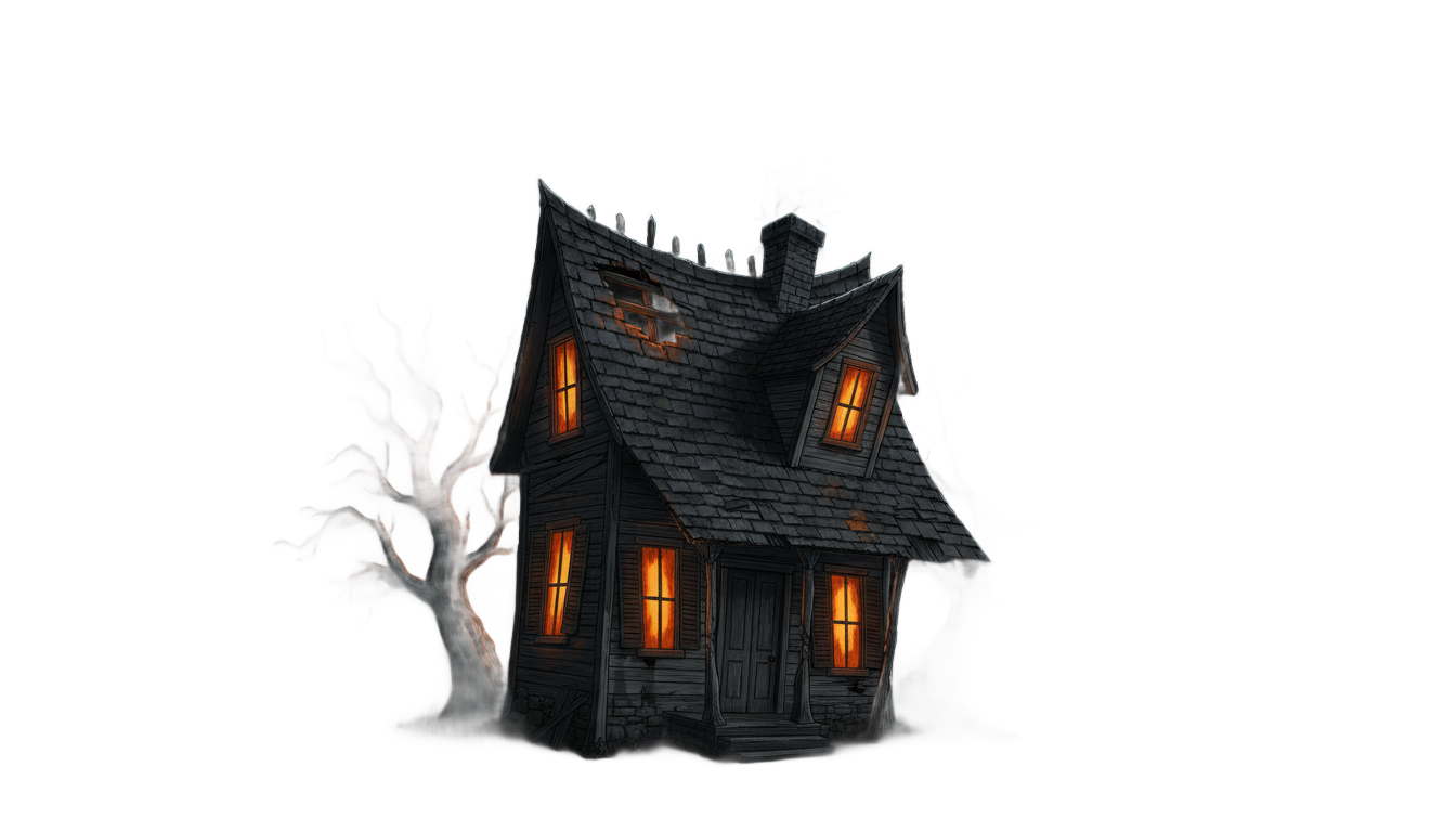halloween house png PNG transparent background