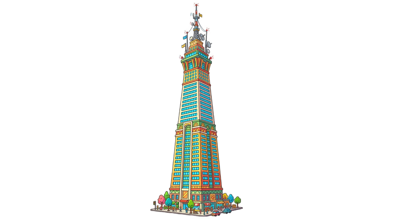 skyscraper cartoon png PNG transparent background