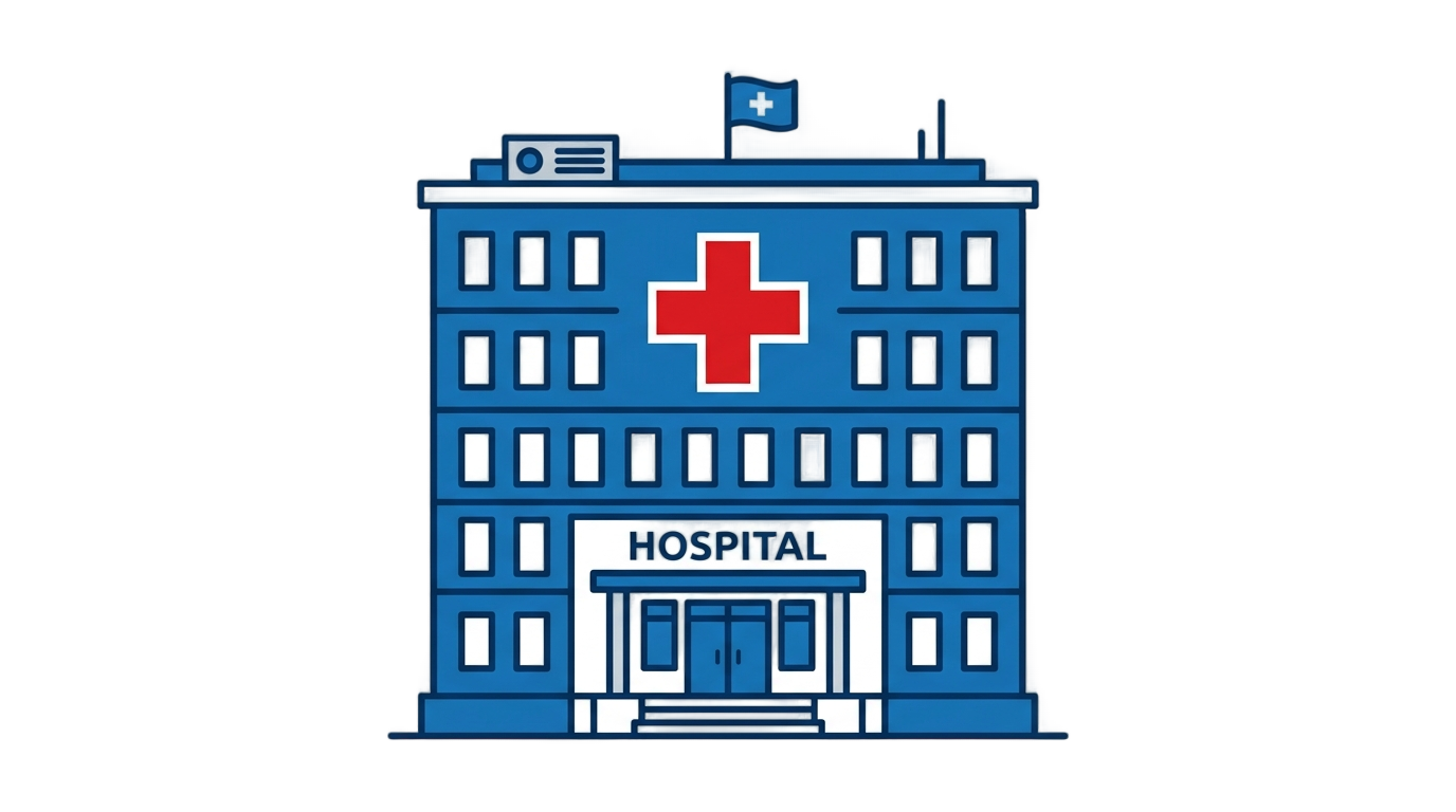 hospital building logo png PNG transparent background