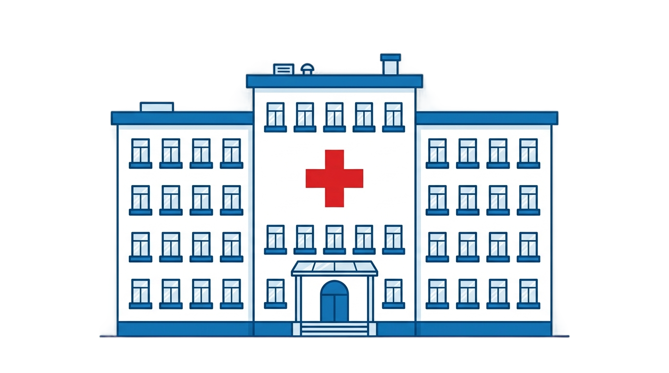 hospital building logo png PNG transparent background