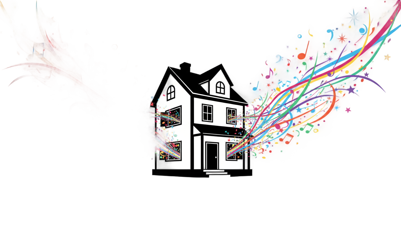 house party logo png PNG transparent background