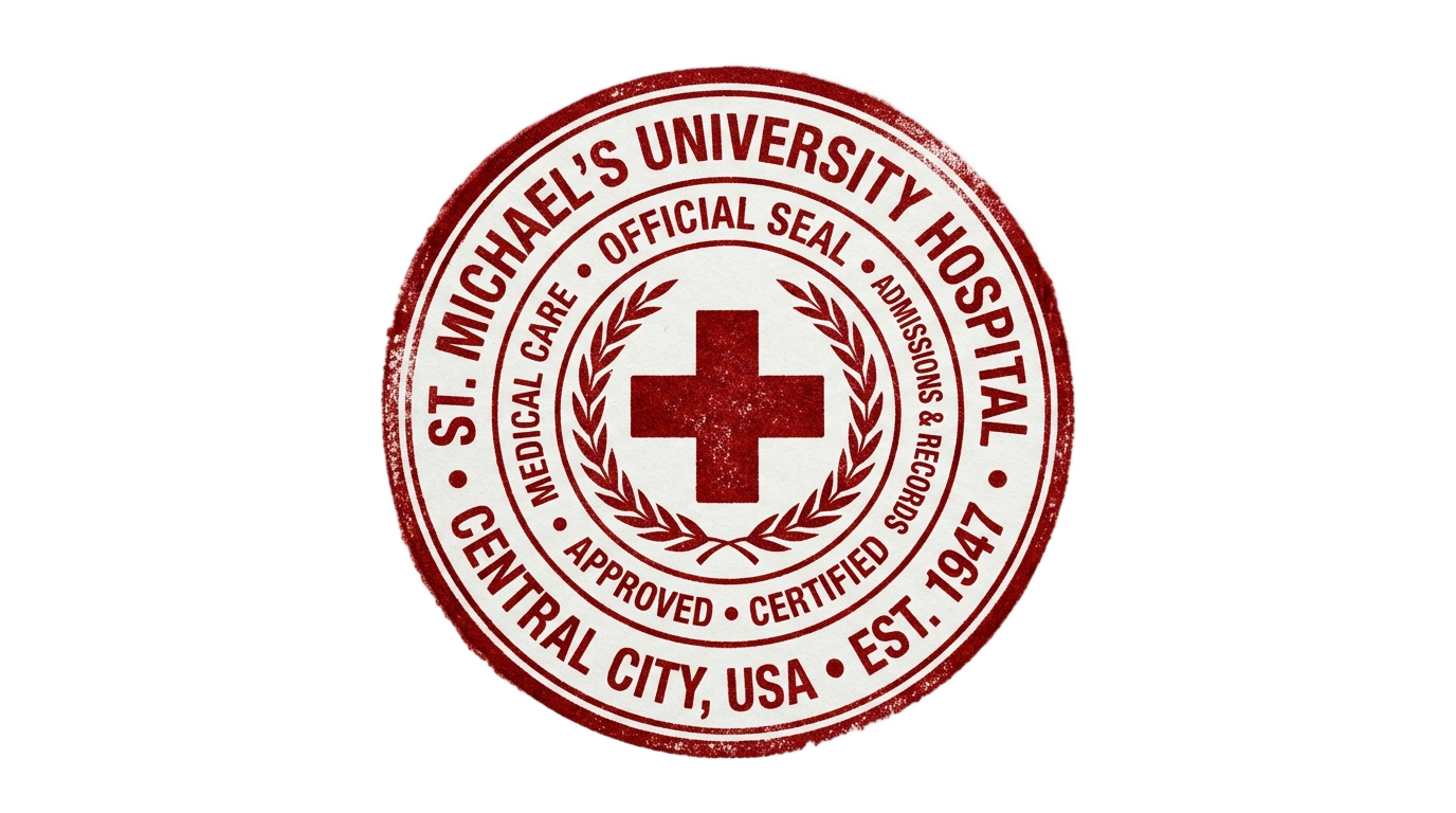 hospital stamp png PNG transparent background