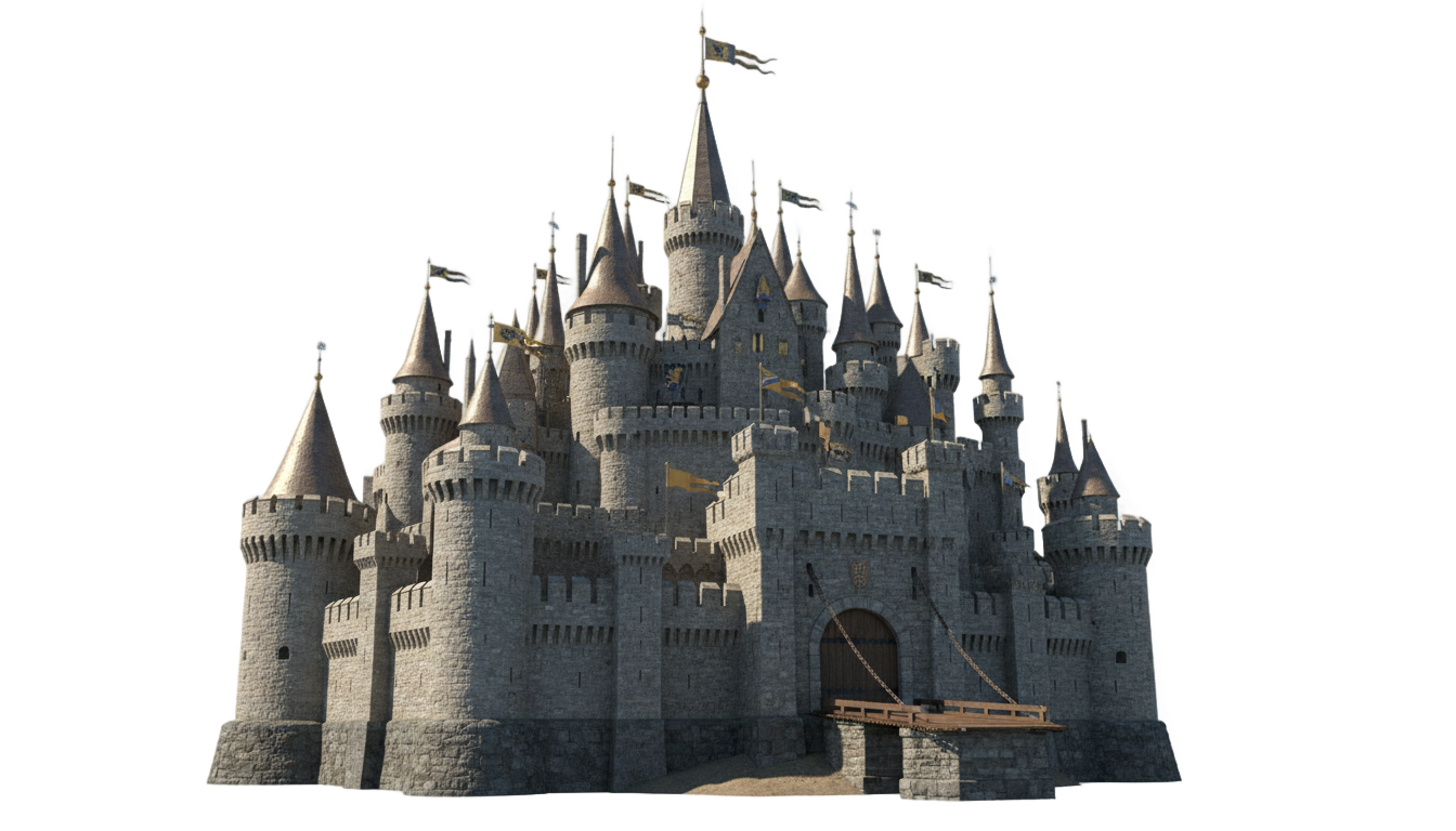 fantasy castle png PNG transparent background