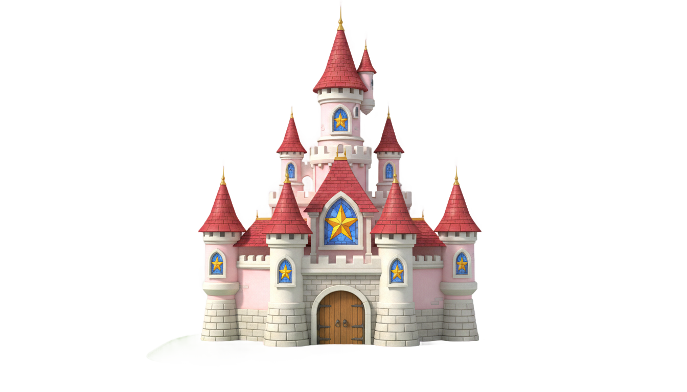 princess peach castle png PNG transparent background
