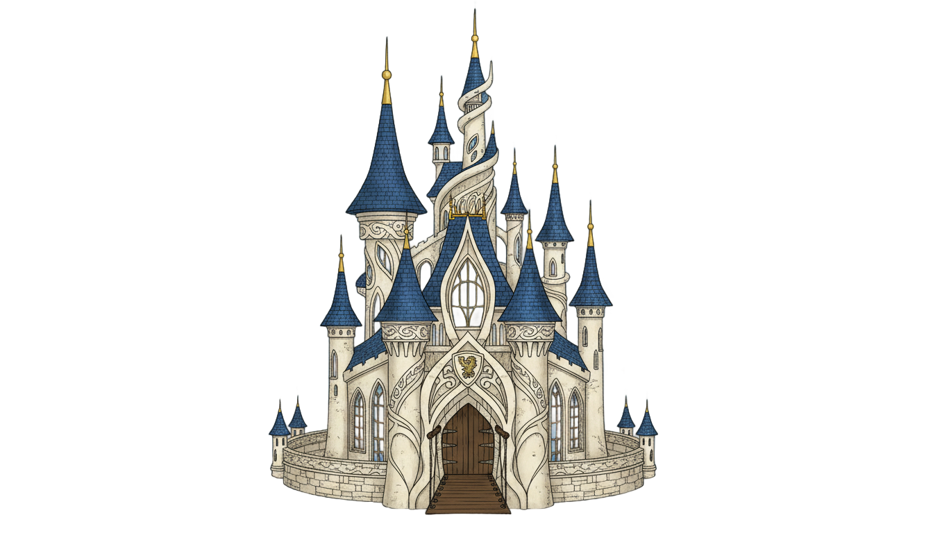cinderella's castle png PNG transparent background