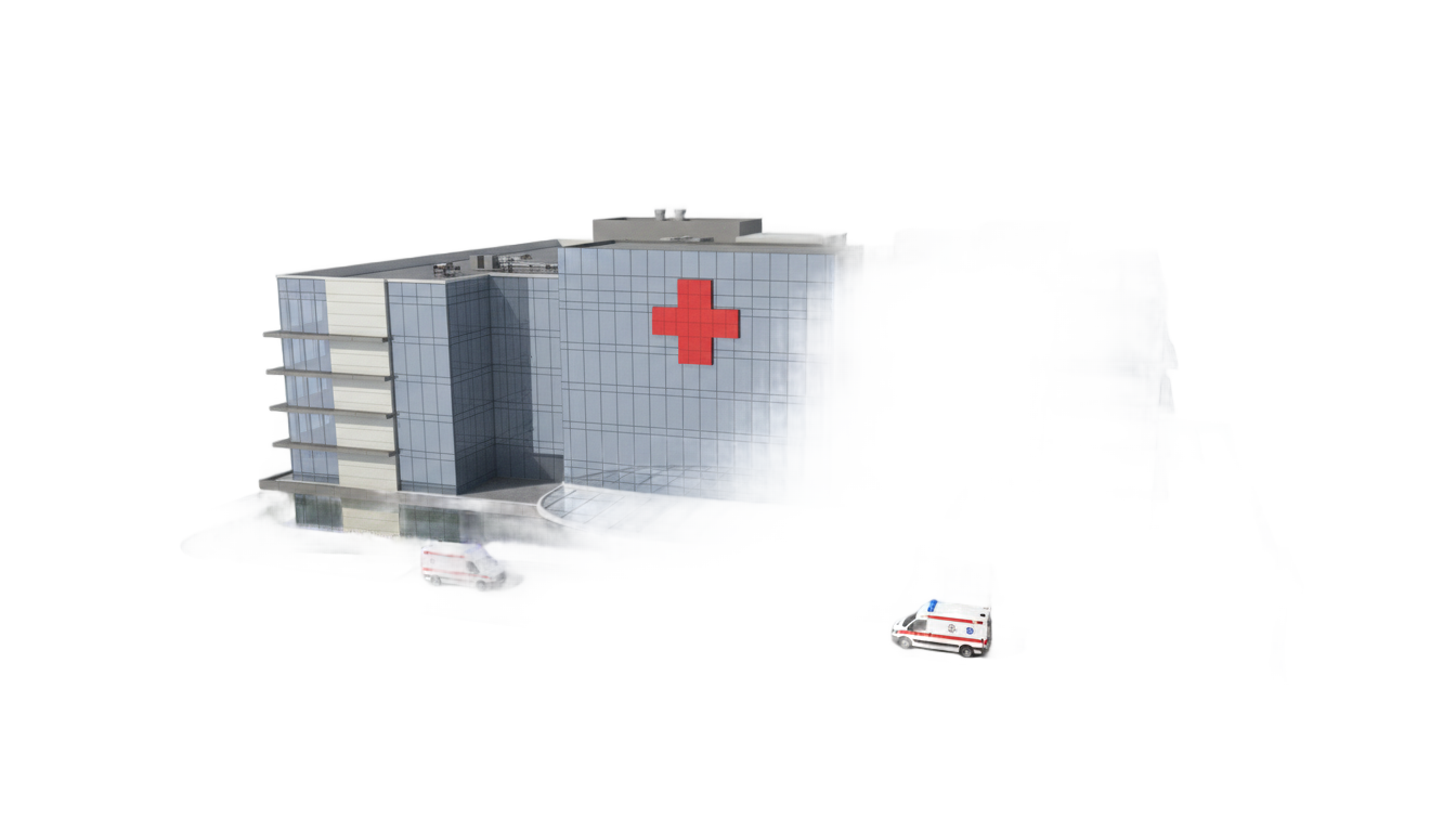 hospital building png PNG transparent background