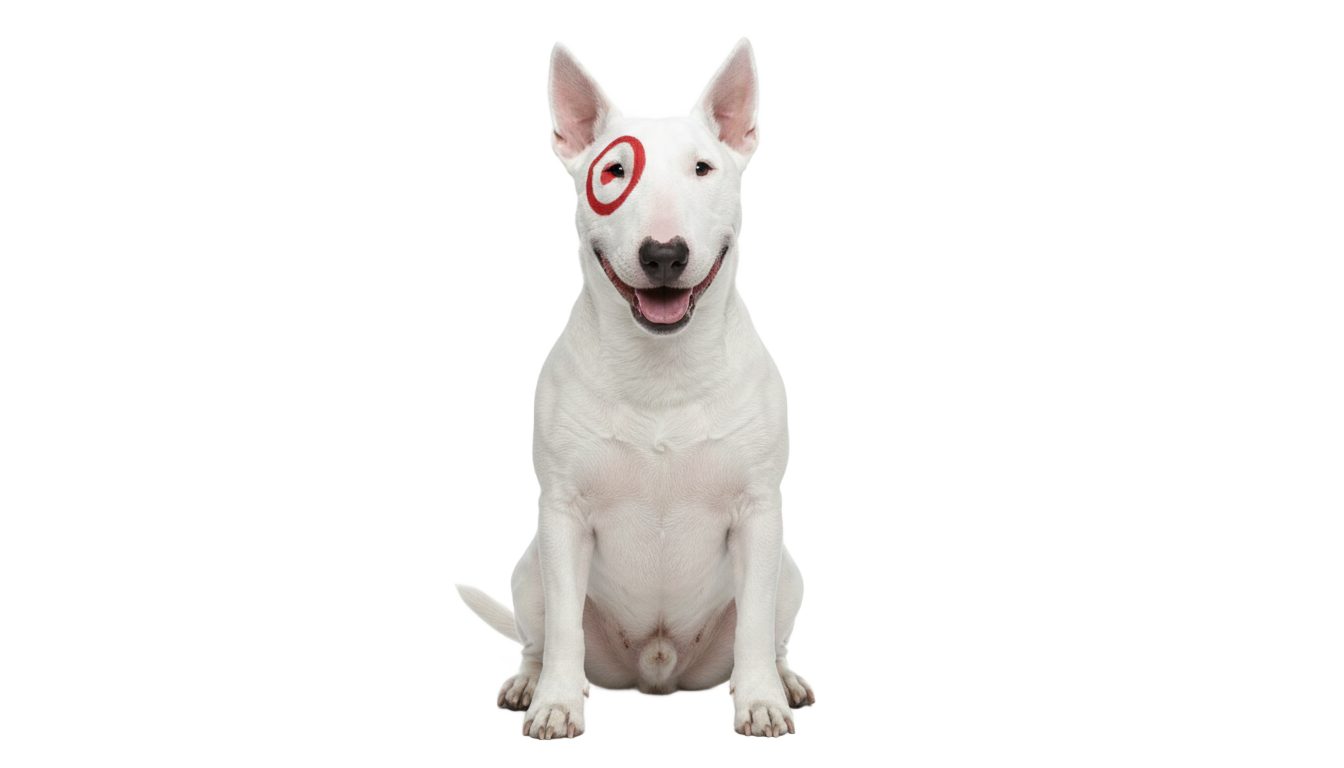 target dog logo png PNG transparent background