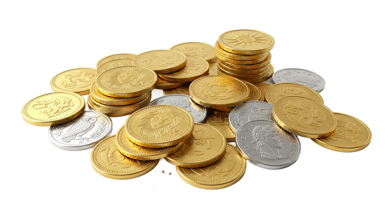 money coins png PNG transparent background
