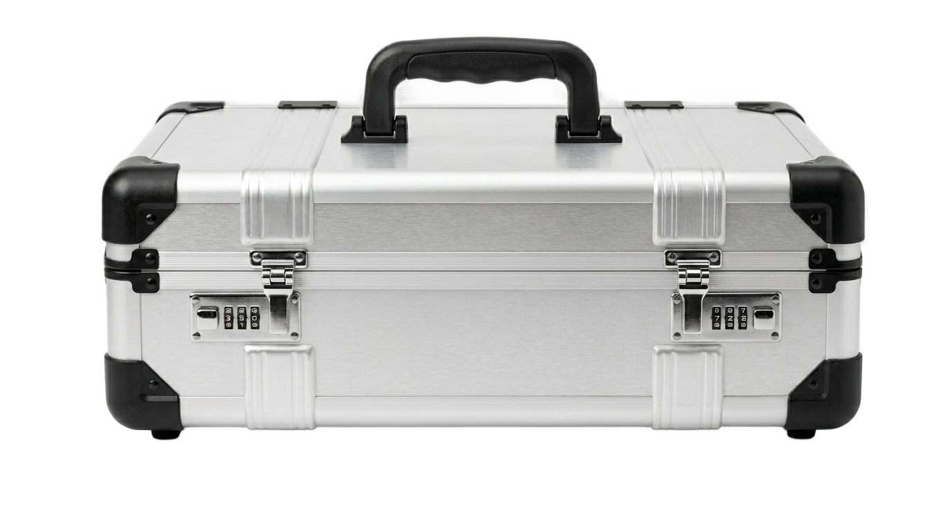metal briefcase png PNG transparent background