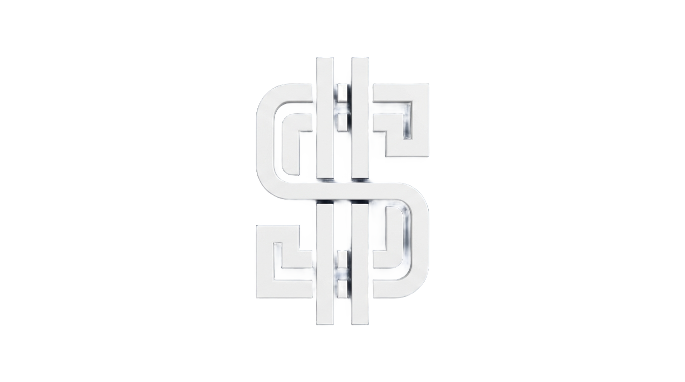 white dollar sign icon png PNG transparent background