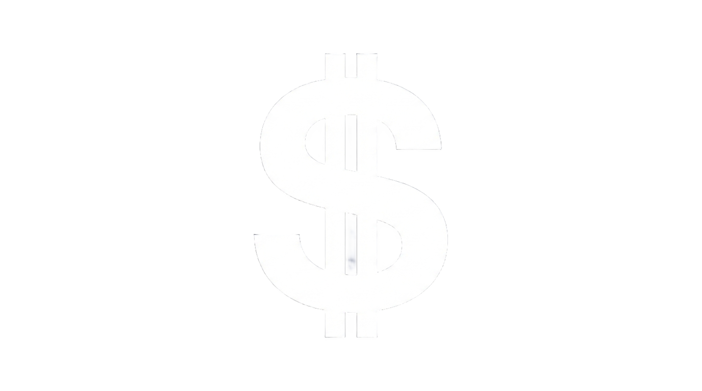 white dollar sign icon png PNG transparent background