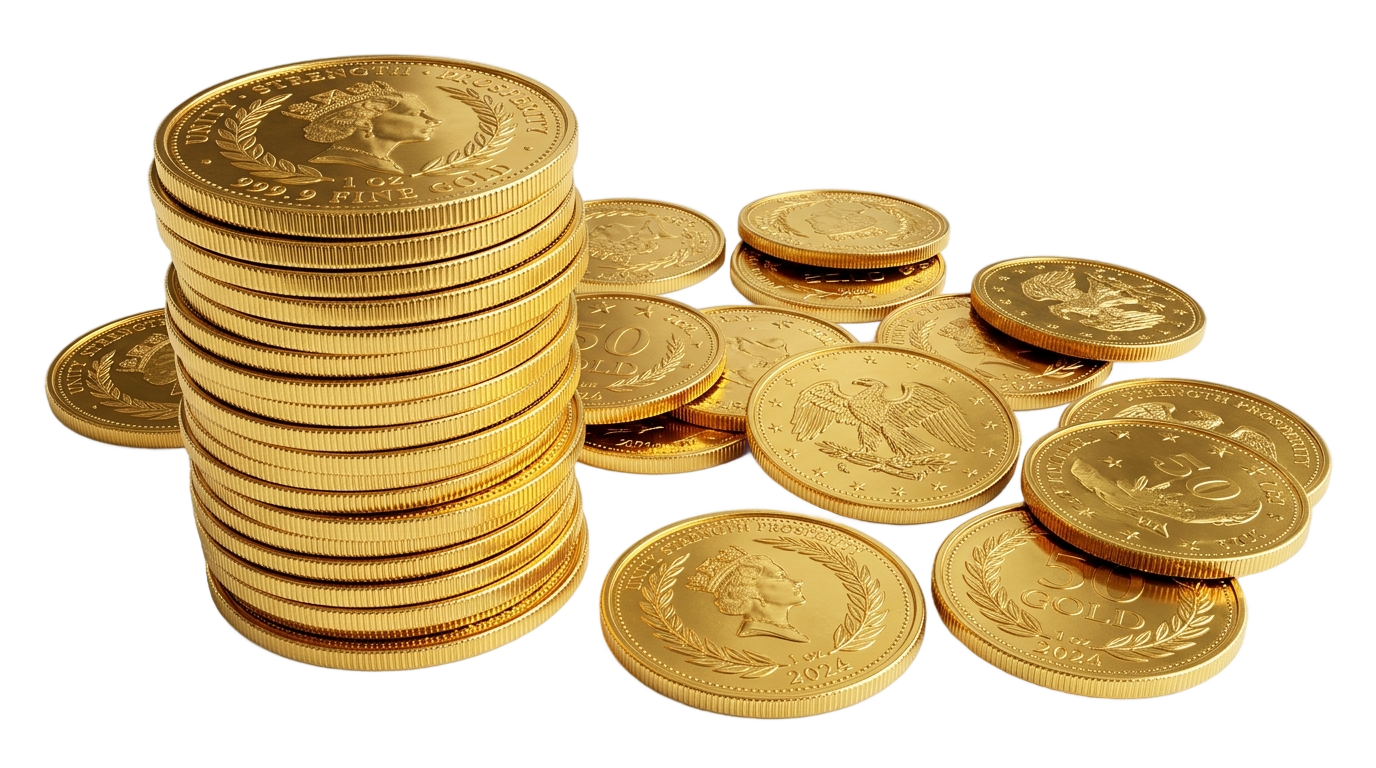 clipart gold coins png PNG transparent background