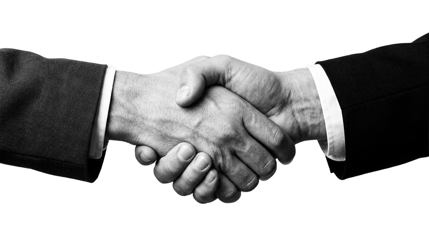 handshake png black and white PNG transparent background