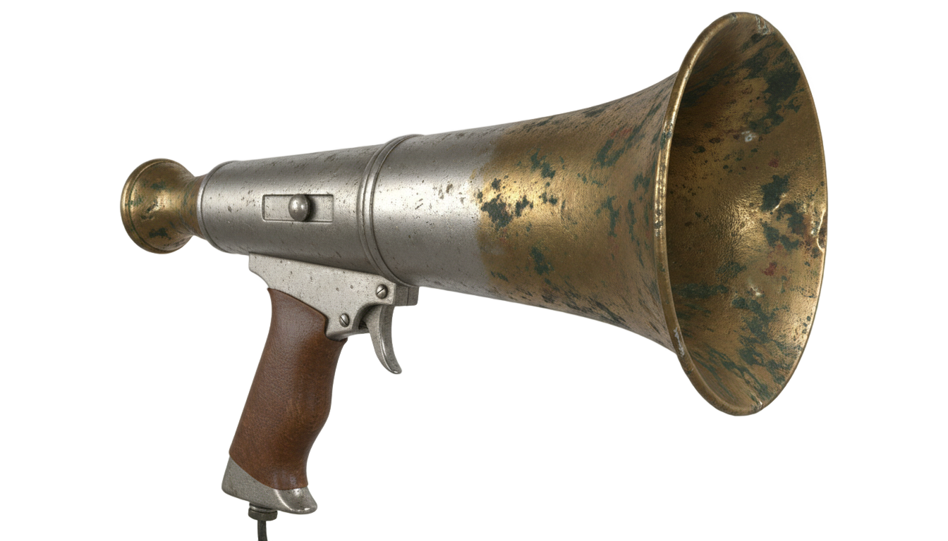 vintage megaphone png PNG transparent background