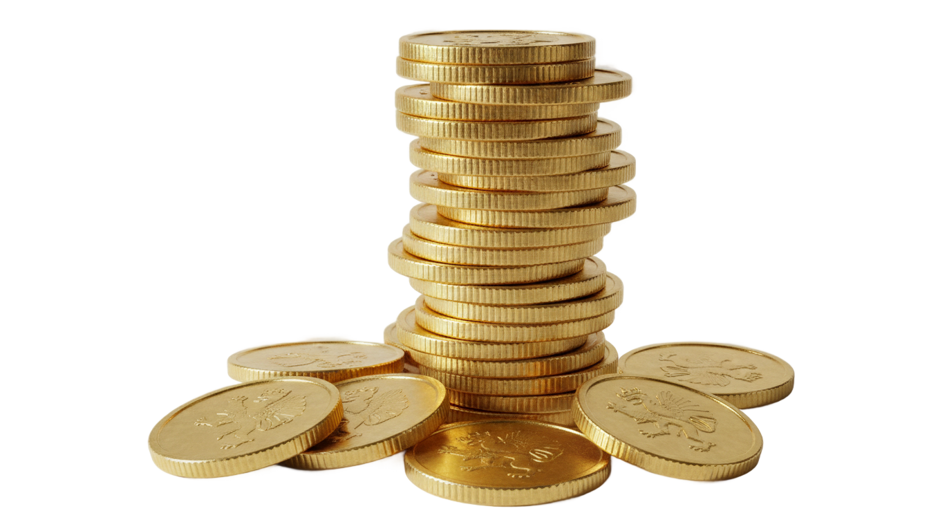 gold coins vector png PNG transparent background