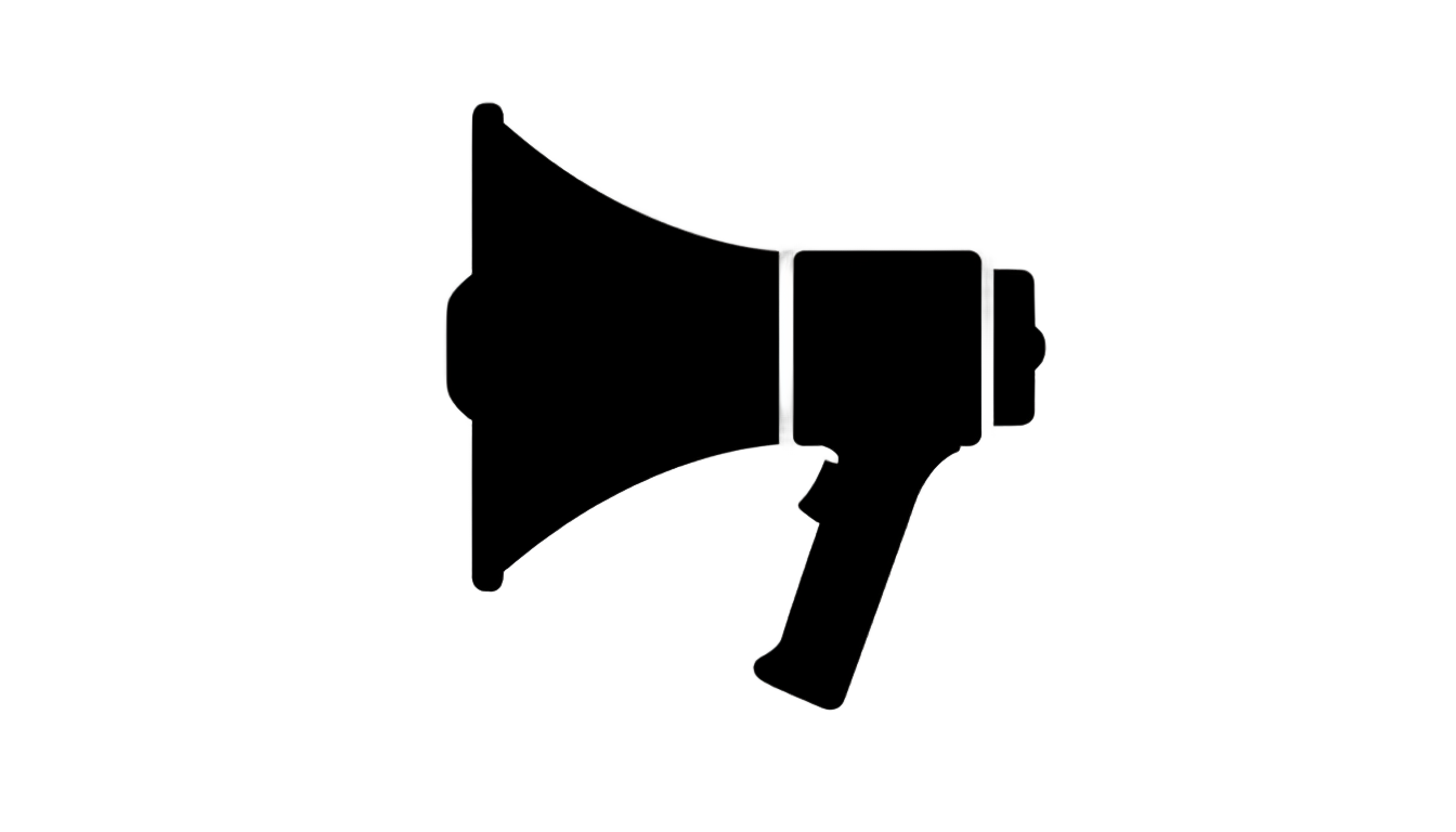 megaphone silhouette png PNG transparent background
