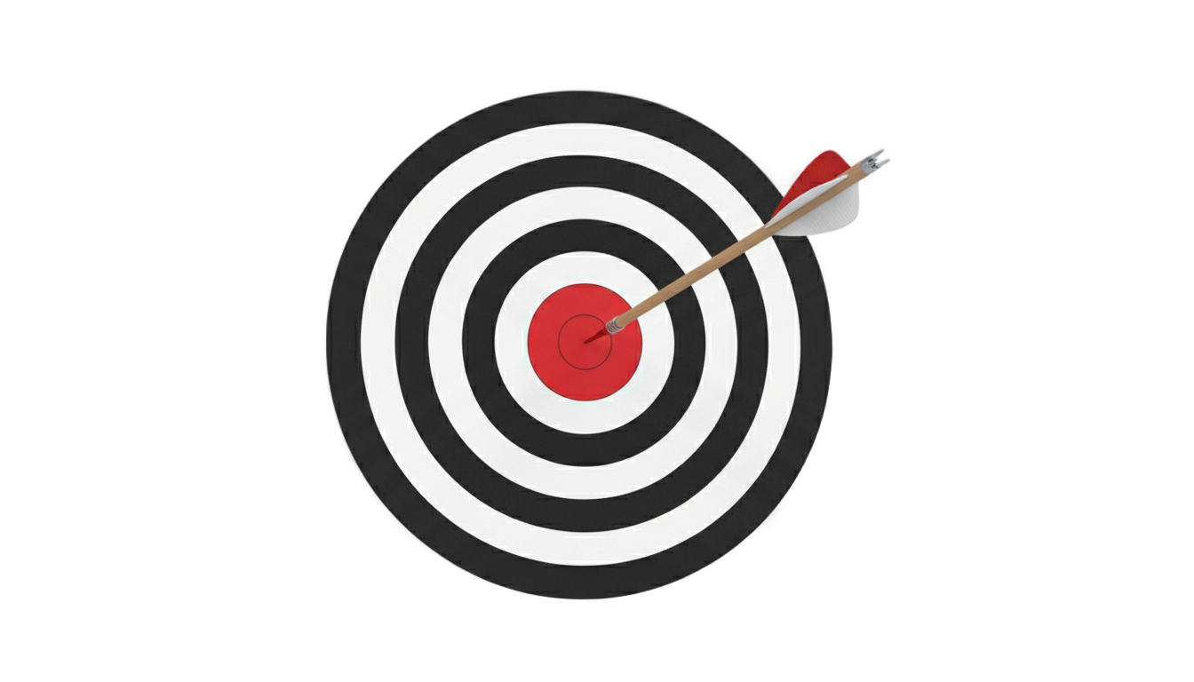 target with arrow png PNG transparent background