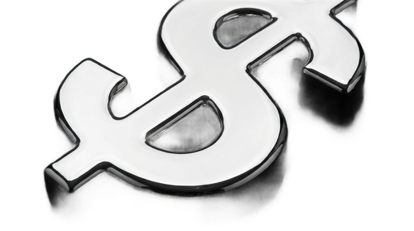 silver dollar sign png PNG transparent background