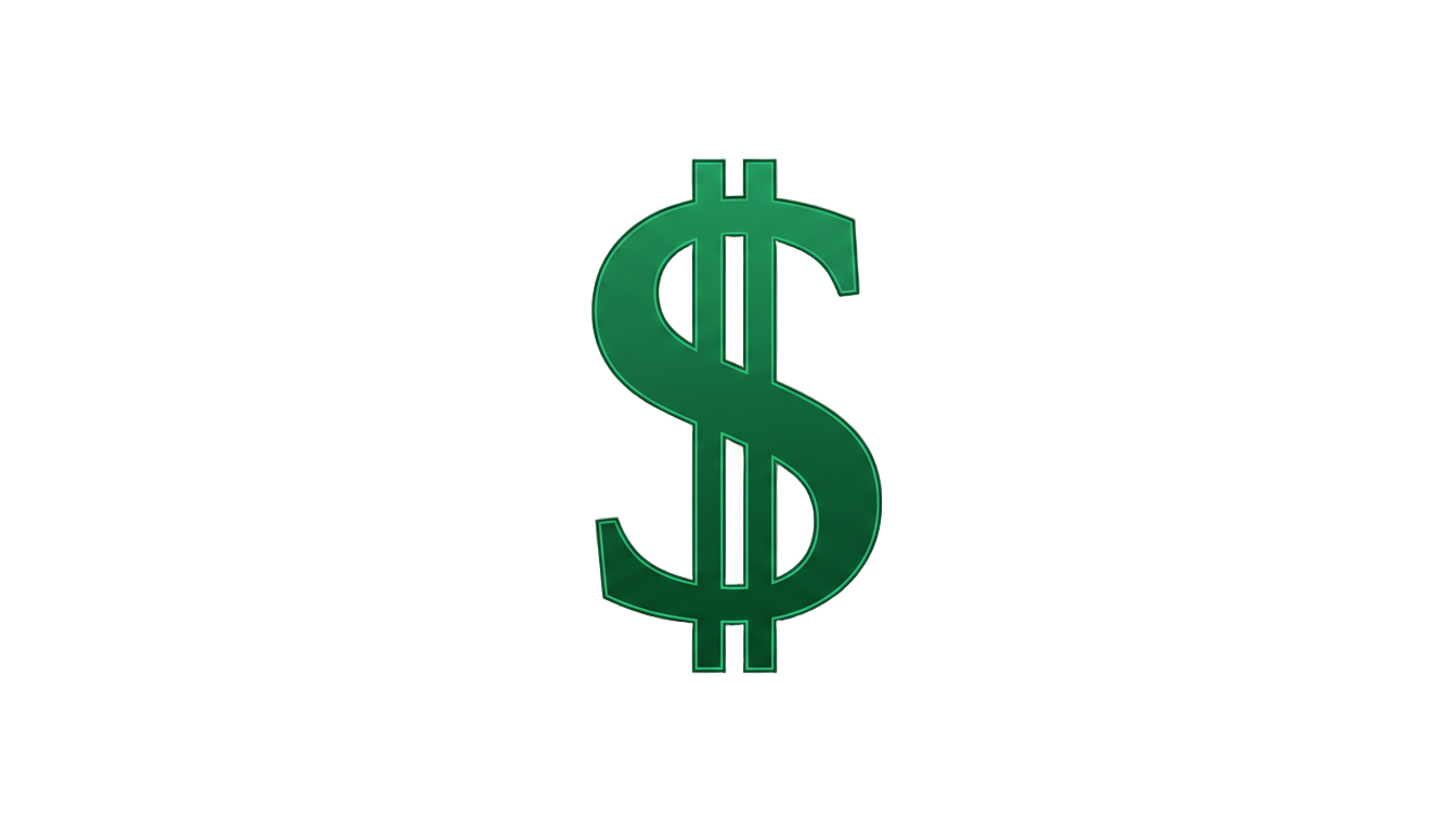 dollar sign icon png PNG transparent background