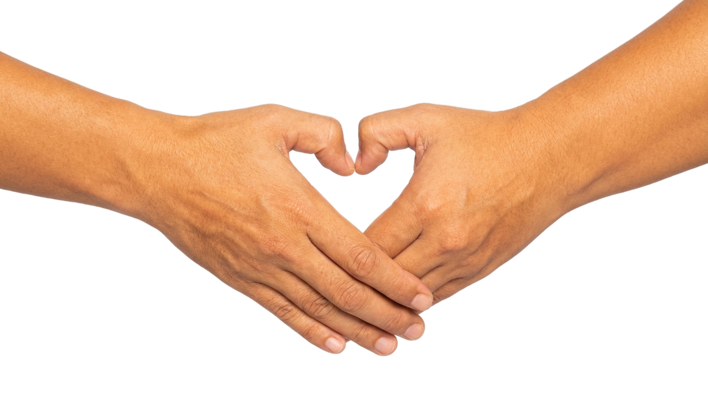 heart handshake png PNG transparent background