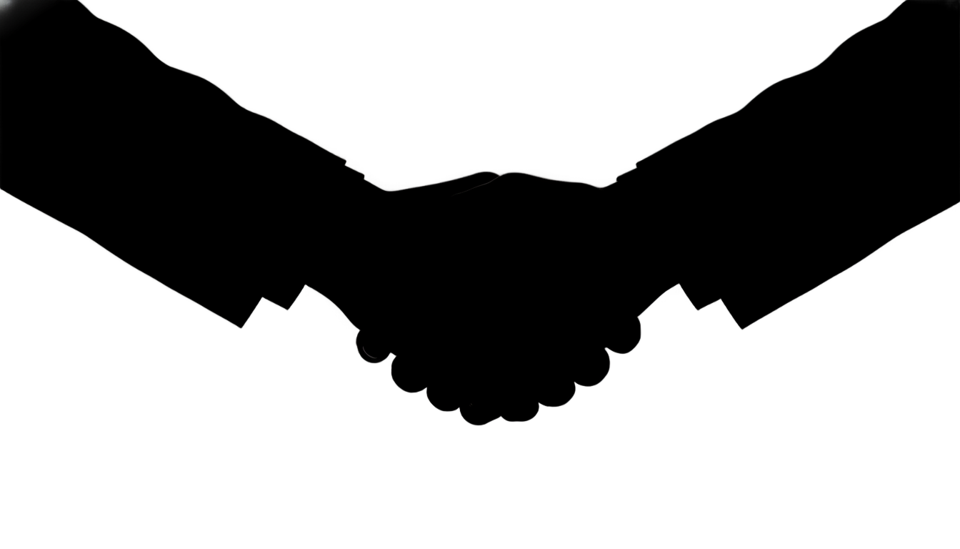 handshake silhouette png PNG transparent background