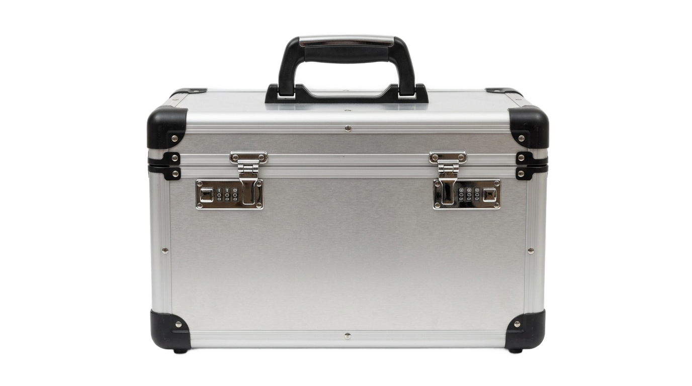 metal briefcase png PNG transparent background