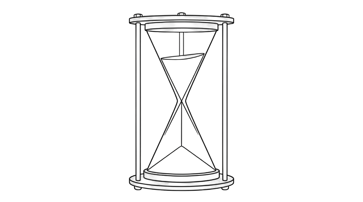 hourglass outline png PNG transparent background