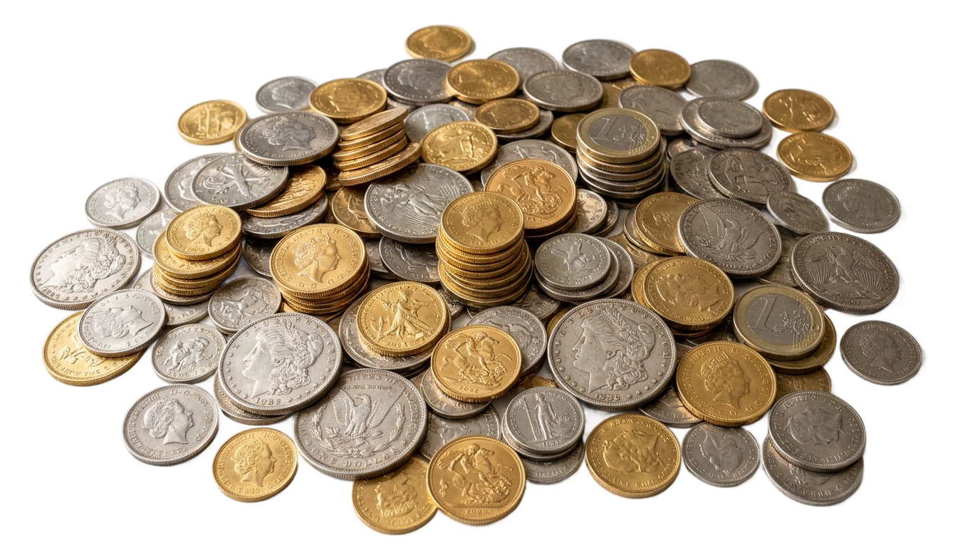 coins illustration png PNG transparent background