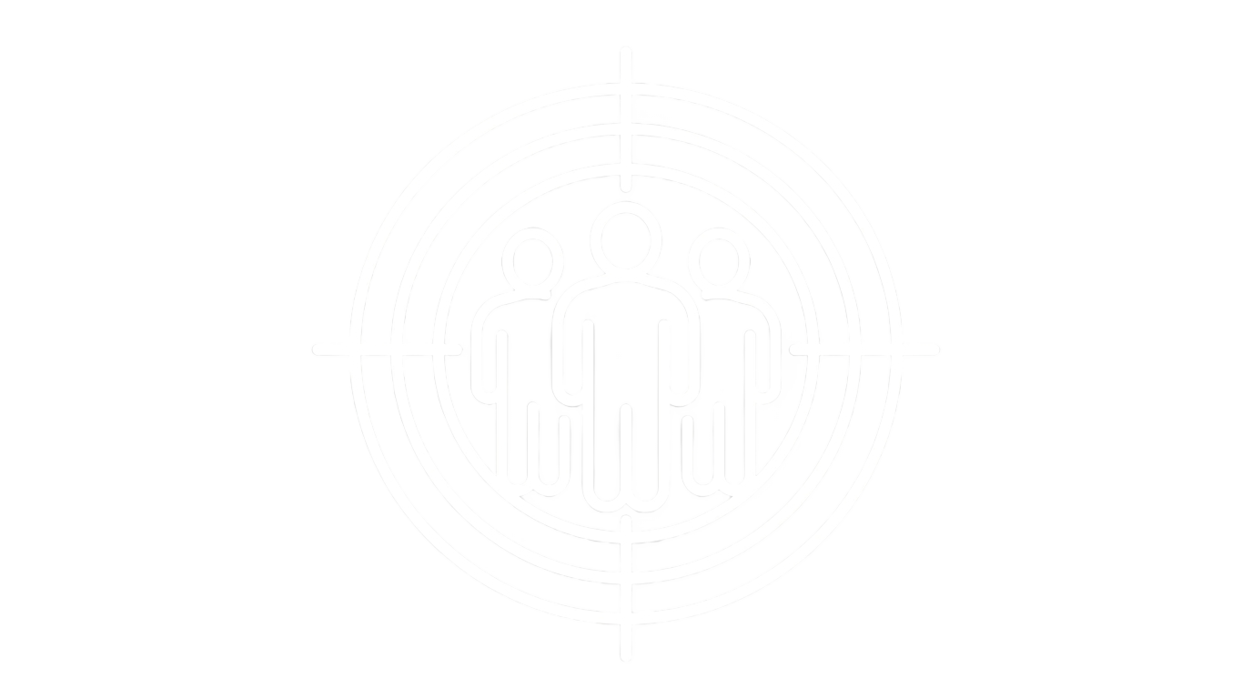 target audience icon white png PNG transparent background