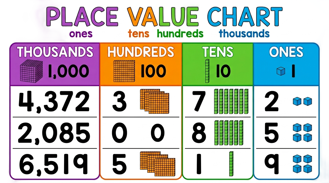 place value chart png PNG transparent background