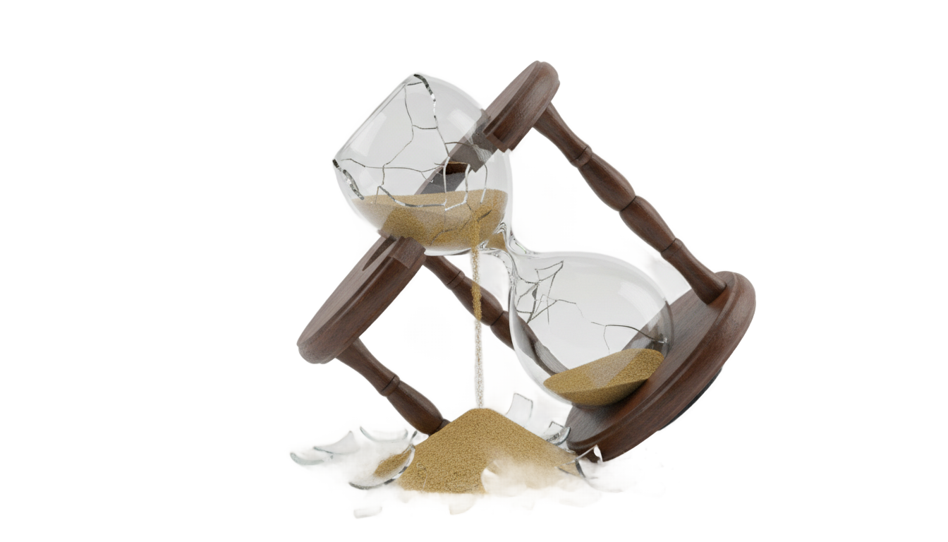 broken hourglass png PNG transparent background