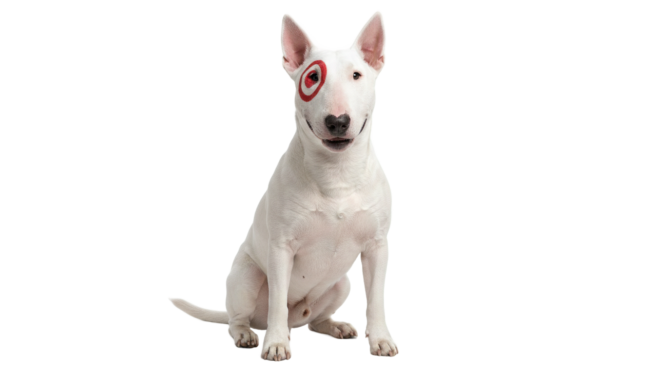 target dog logo png PNG transparent background